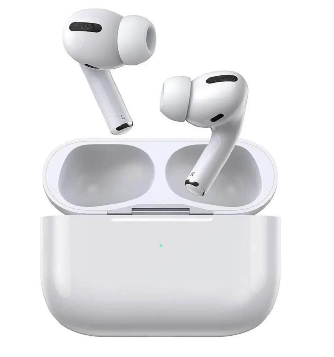 White Wireless Earbuds with Charging Case